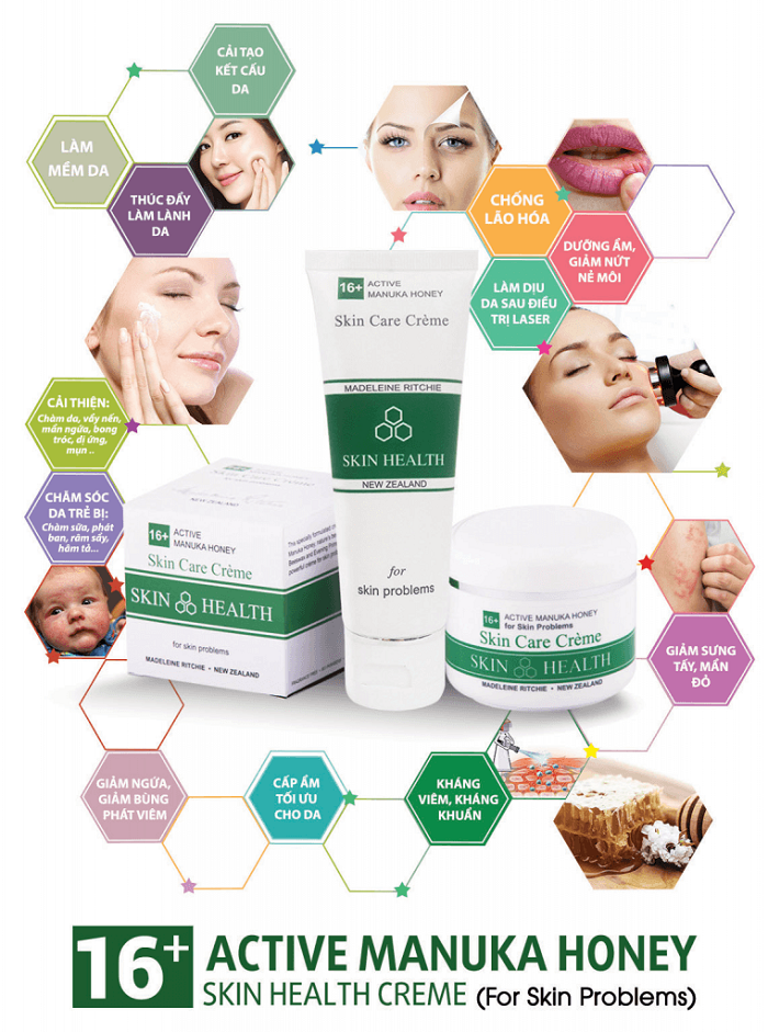 Những công dụng vượt trội của kem mật ong Manuka 16+ 