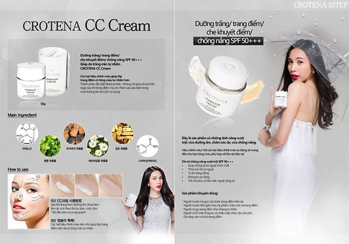 Crotena CC - Kem chống nắng trang điểm đa năng cho làn da cả ngày dài rạng rỡ