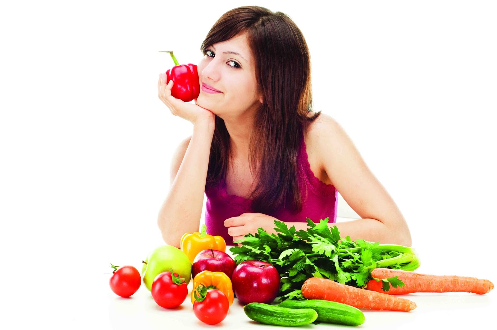 Chế độ ăn nhiều rau, quả giúp làn da bạn luôn trẻ trung, mịn màng