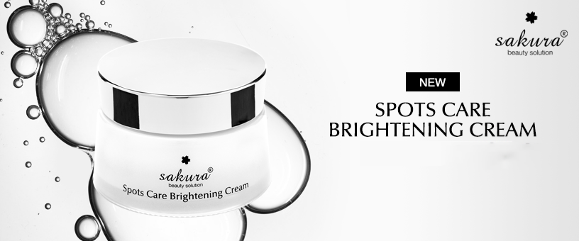 Sản phẩm dưỡng trắng da và ngăn ngừa sạm nám Sakura Spots Care Brightening Cream