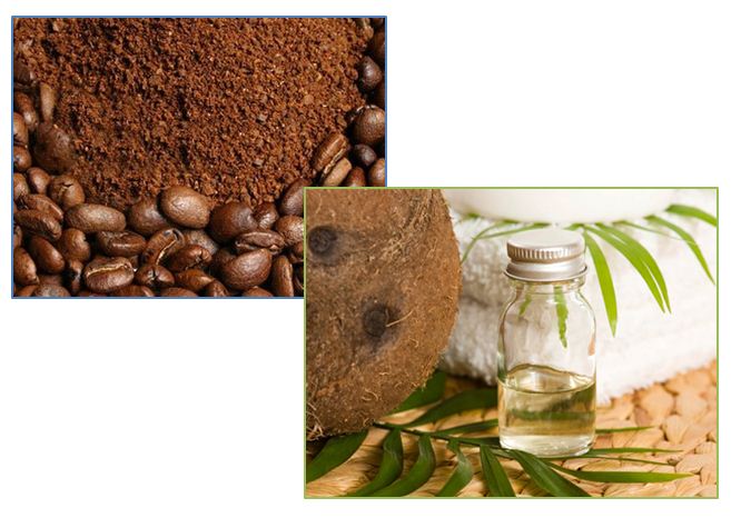 Dầu dừa và bột cà phê không chỉ tẩy tế bào chết mà còn đem đến làn da tươi sáng