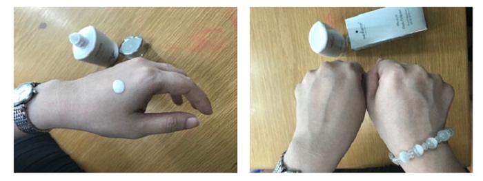 Sau khi sử dụng kem chống nắng Physical Daily Defense da trắng lên trông thấy