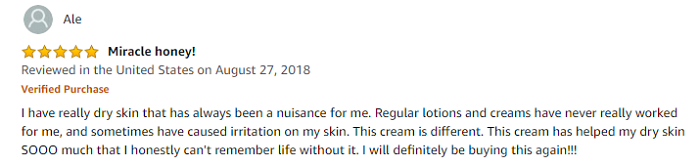 Phản hồi của khách hàng ở Mỹ về Gel hỗ trợ giảm mụn Manuka Honey Gel Living Nature