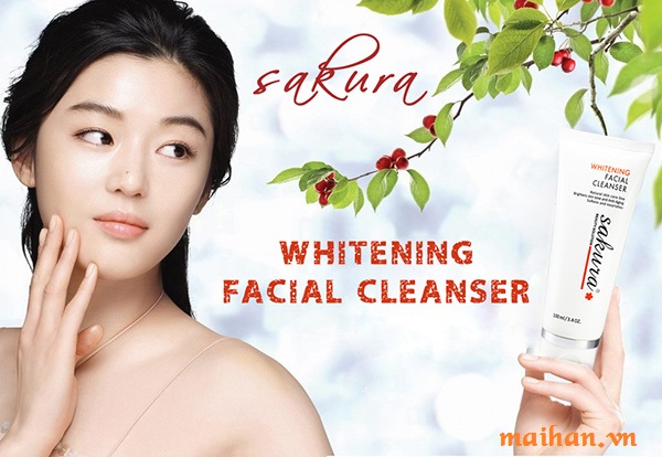 Sữa rửa mặt Sakura Whitening Facial Cleanser có tốt không?